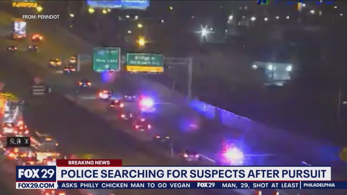 Police: Vehicle linked to shooting leads police on chase from Philadelphia to Evesham Township